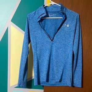 Under Armour Heat Gear Half zip blue